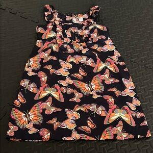Old Navy Black and Orange Sleeveless Sundress